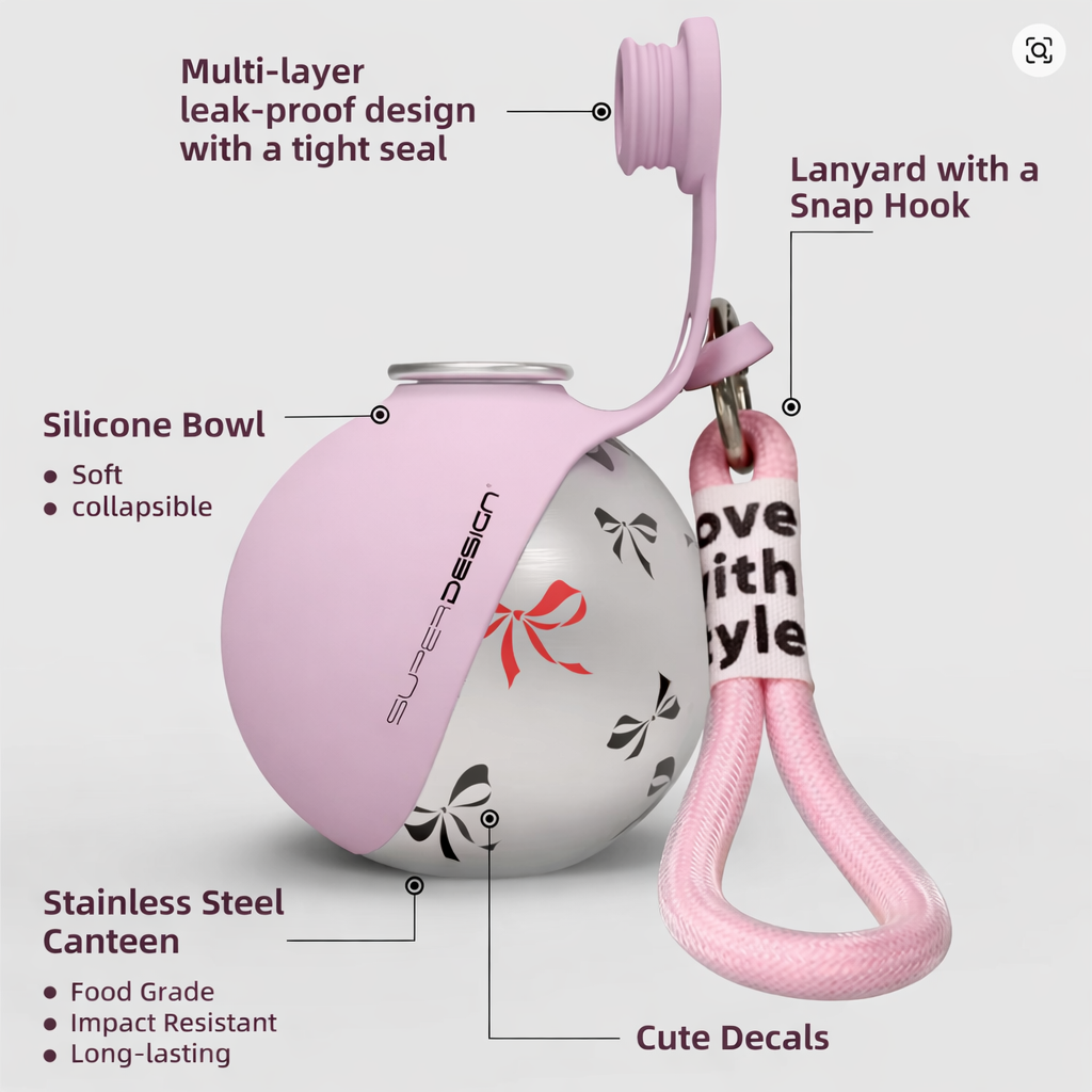 Dog Water Bottle with Bowl - healthybuddy™