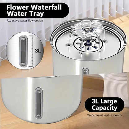 Fontaine à eau en acier pour animaux de compagnie - healthybuddy™